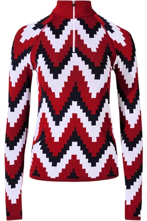 Perfect Moment Chevron zip-up T-shirt