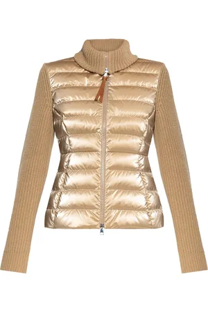 Moncler Padded-panel wool cardigan