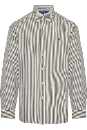 Ralph Lauren Polo Pony-embroidered striped shirt