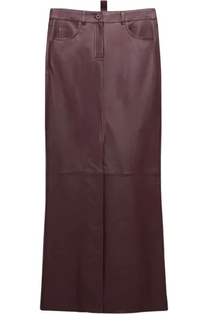Dorothee Schumacher Leather straight skirt