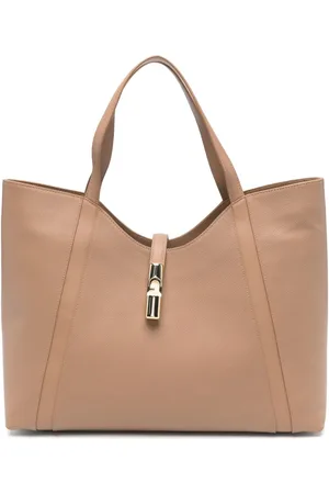 Furla XL leather tote bag