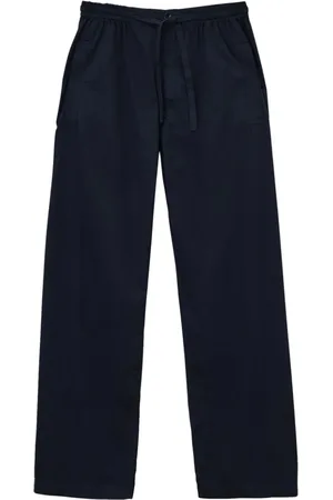 LEMAIRE Drawstring-waist straight-leg trousers