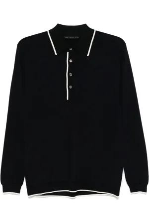 LOW BRAND Merino wool polo shirt
