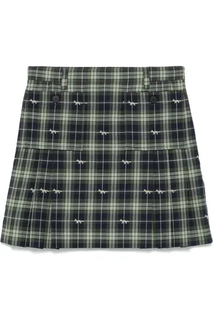 Maison Kitsuné Pocket-embellished pleated mini skirt