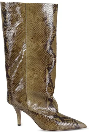 PARIS TEXAS Snake-effect boots