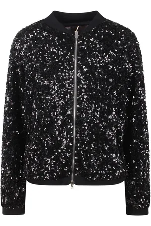 HERNO Sequin-embellished bomber jacket