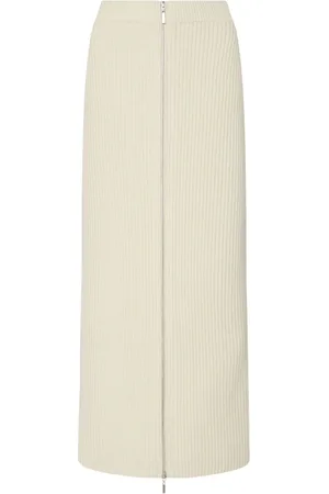 ROSETTA GETTY Wool-cashmere skirt