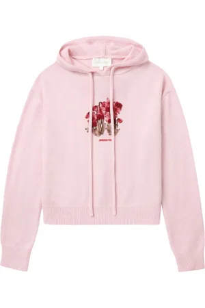 Shushu/Tong Floral-embroidered hoodie