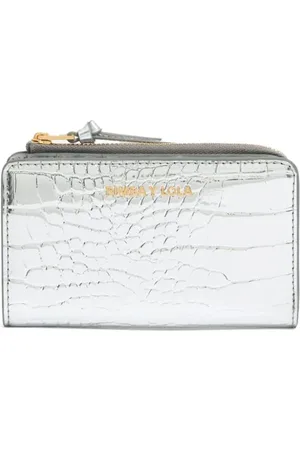 Bimba y Lola Crocodile-embossed purse