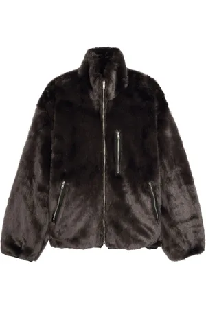 SONG FOR THE MUTE Faux fur track jacket