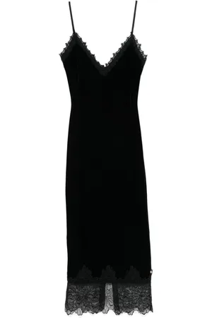 NISSA Velvet midi dress