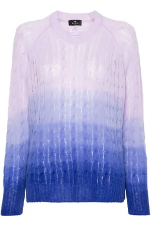 Etro Striped ombr?? wool jumper