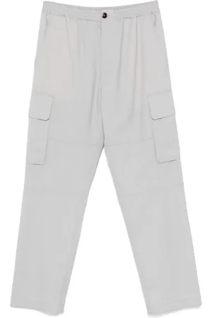 Marni Decorative-stitching virgin-wool cargo pants