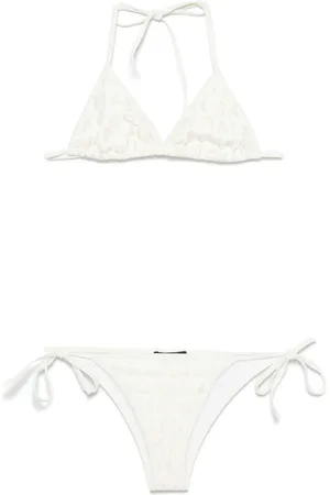 Balmain Logo-glitter bikini set