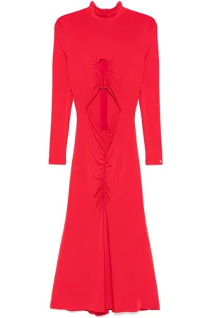 NISSA Cut out-detail midi dress