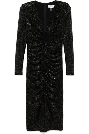 NISSA Polka-dot tulle midi dress