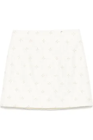 NISSA Sequined jacquard mini skirt