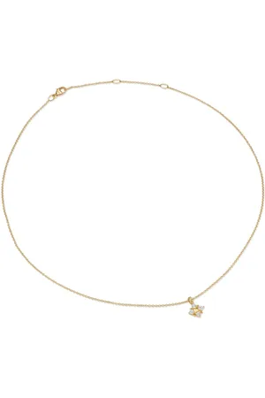 David Yurman 18kt yellow Modern Renaissance Pyramid diamond pendant necklace (1.1mm)