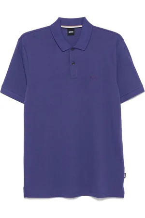 HUGO BOSS Logo-embroidered cotton polo shirt