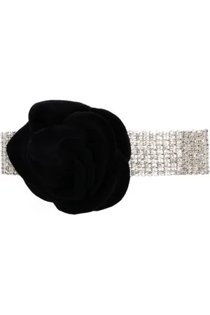 MAGDA BUTRYM Velvet-rose choker necklace