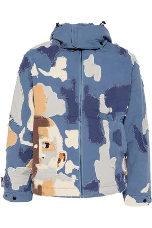 KIDSUPER STUDIOS Patchwork canvas zip-up jacket