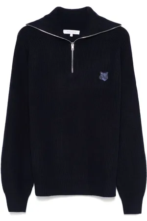 Maison Kitsuné Bold Fox Head ribbed sweater