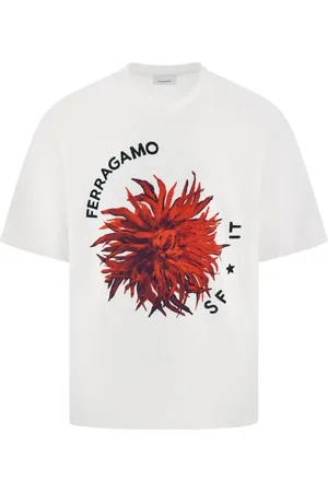 Salvatore Ferragamo Maxi-print detail t-shirt