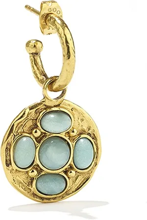 Goossens Syracuse Mono Medal earring