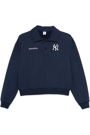 Sporty & Rich Yankees Serif polo top