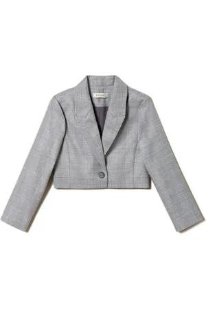 Twin-Set Prince of Wales check Spencer blazer