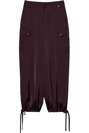 Twin-Set Satin cargo trousers