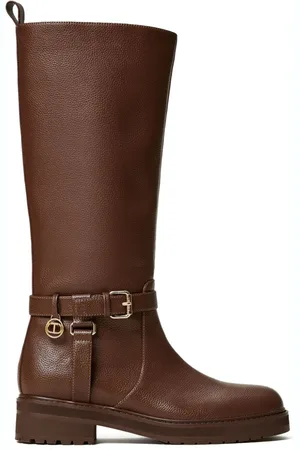 Twin-Set 40mm Oval T leather boots