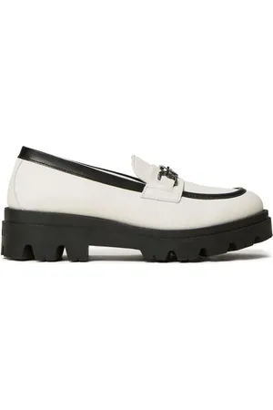 Twin-Set Oval T leather loafers