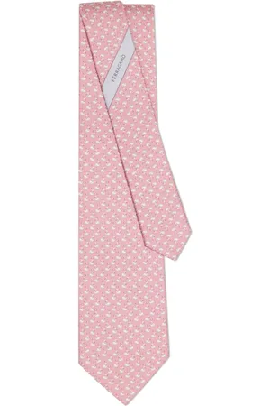 Salvatore Ferragamo Swan-print silk tie