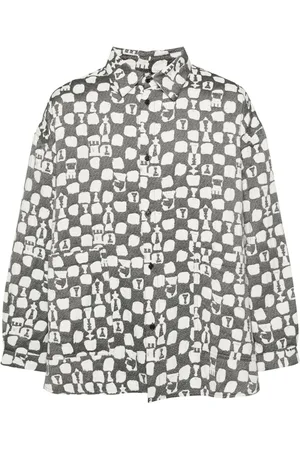 HENRIK VIBSKOV Big patterned-jacquard shirt