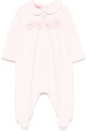 MISS BLUMARINE Flower-appliqué pajamas
