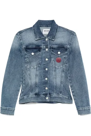 Moschino Logo-patch denim jacket