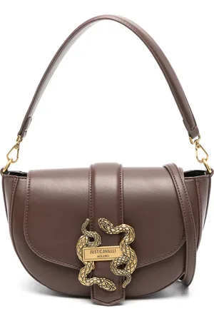 Roberto Cavalli Logo-buckle shoulder bag