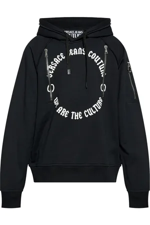 VERSACE Logo-print hoodie