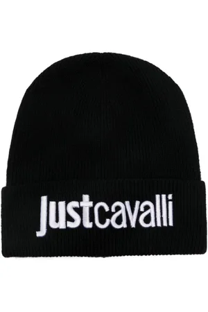 Roberto Cavalli Embroidered-logo beannie