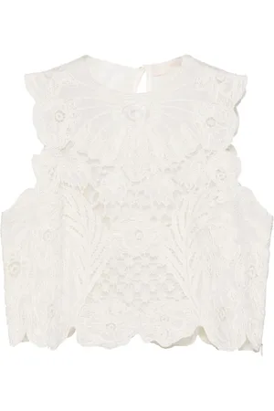 ULLA JOHNSON Lace pattern vest
