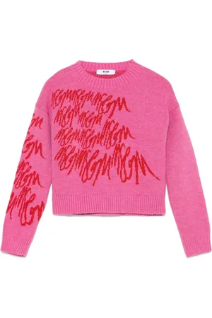 Msgm Patterned-jacquard sweater