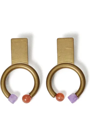Twin-Set Circle embellished earrings