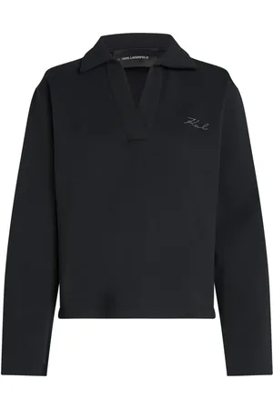 Karl Lagerfeld Logo-print V-neck sweatshirt