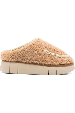 Mou Shearling slides