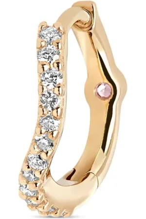Maria Black 14kt Wave diamond huggie earring