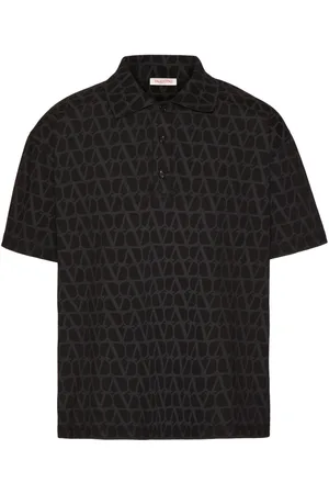 VALENTINO GARAVANI Toile Iconographe cotton polo shirt