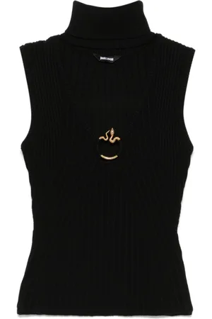 Roberto Cavalli Logo-plaque tank top