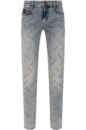 VERSACE Logo-print jeans