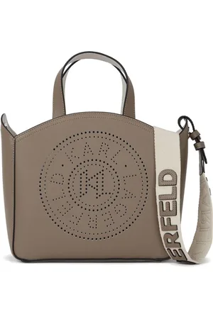Karl Lagerfeld Small K/Circle perforated-design tote bag